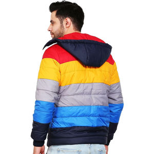 Chaqueta acolchada multicolor de la mejor calidad para hombre, chaqueta acolchada de tela genuina, chaqueta acolchada transpirable de ropa informal personalizada para hombre OEM - Product Image 4