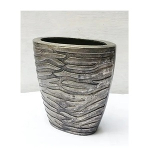 Fleur décorative moderne de luxe en aluminium, nickel et or plaqué, finition brillante, collection de qualité, écologique et légère pour la maison - Product Image 1