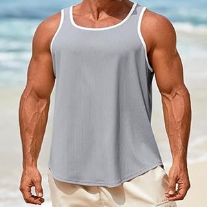 Breathable Men Mesh Loose Sleeveless Tank <b>Top</b> Gym Fitness Workout tank <b>Tops</b> for Men - Product Image 4