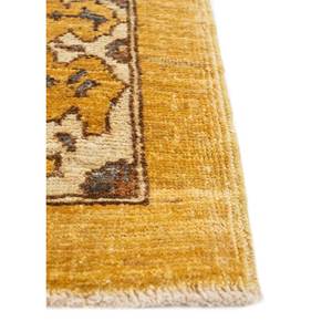 Aalam Gold Hand Knotted Wool <b>Rug</b> Paem-1458 Classic Floral Pattern for Home 9x12 Rectangle for Living Room Bedroom Teen's <b>Space</b> - Product Image 4