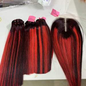 Extensiones de cabello naranja resaltado recto de hueso de alta calidad vietnamita 100% sin procesar sin enredos sin desprendimiento con buen precio - Product Image 6