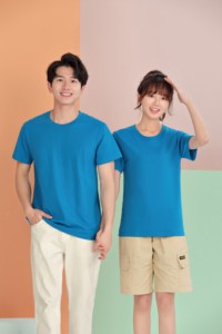 Usine en gros vente chaude blanc à manches courtes coton impression Logo T-shirt pour hommes expédition DDP - Product Image 5