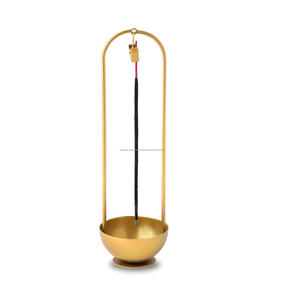 Petit porte-encens en laiton porte-bâton d'encens Mini porte-encens en or brûleur pour la décoration intérieure - Product Image 2