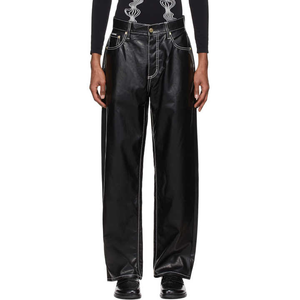 Pantalones de cuero genuino 100% personalizados para hombre, pantalones de cuero para hombre de alta calidad, impermeables y cortavientos - Product Image 1