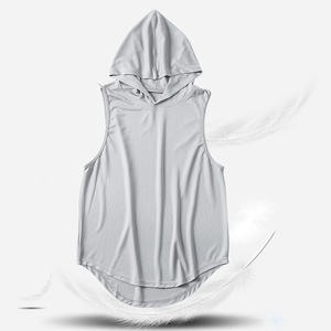 เสื้อกล้ามออกกำลังกายผู้ชายคุณภาพสูงจากโรงงานโดยตรง แห้งเร็ว ระบายอากาศดี เป็นมิตรกับสิ่งแวดล้อม ผ้าฝ้ายสีพื้น ซักง่าย - Product Image 6