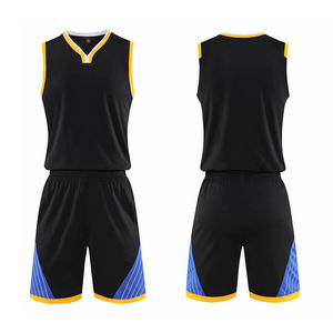 2025 mejor último diseño personalizado de talla grande impreso uniforme de baloncesto bajo MOQ cómodo Color sólido 100% poliéster de secado rápido - Product Image 3