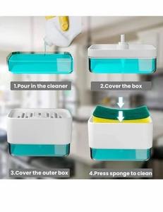 ANAX 300ml Plastic Soap <b>Dispenser</b> for Dishwash & Handwash Glossy Finish Rectangular Multi-Color <b>Pump</b> Bottle - Product Image 1