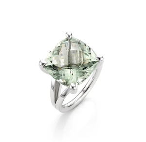 แหวนเพชรอเมทิสต์สีเขียวธรรมชาติสวยงาม925เงินแท้เครื่องประดับแฟชั่นสำหรับงานแต่งงานของผู้หญิงเครื่องประดับแบบไม่สม่ำเสมอ - Product Image 1