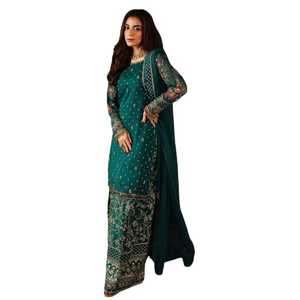 <b>Top</b> Selling Latest Designs Pakistani Clothing Langa Dress Custom Sizes Casual <b>Party</b> Wear Dresses Women - Product Image 1