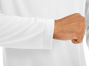 เสื้อตกปลามีซิปแขนยาวสำหรับผู้ชายผ้าสแปนเด็กซ์โพลีเอสเตอร์ดูดซับความชื้นจากแสงแดด50 + - Product Image 5