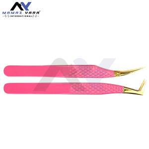 ชุดแหนบต่อขนตาคุณภาพพรีเมียม พร้อมแหนบปลายแหลมลายปลาสีชมพู-ทอง  แบบสองร่อง สีเขียวอ่อน - Product Image 3