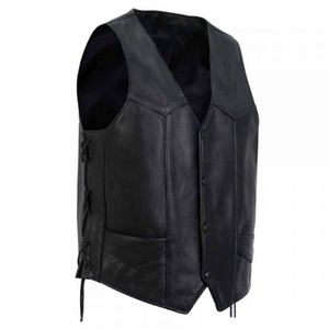 Gilet en cuir véritable de haute qualité pour hommes adultes Style décontracté classique confortable respirant vêtements d'hiver maillot de course Look - Product Image 2