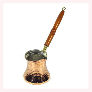 Traditional Copper Turkish <b>Coffee</b> Pot Unique Wholesale Design with Brass Handle for Cafe-Style Cezve <b>Coffee</b> Brewing - Product Image 2