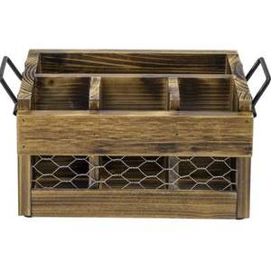 Caddie en bois pour le stockage en atelier offrant une organisation durable pour le matériel d'outils et le petit équipement de construction facilement - Product Image 1