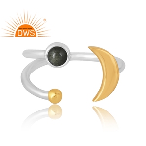 Anillo de piedras preciosas de obsidiana con brillo de oro Natural de Plata de Ley 925 más vendido, joyería personalizada para mujer, regalo para ella - Product Image 3