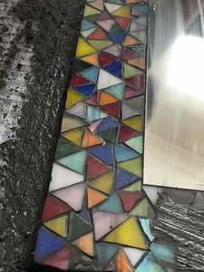 <b>Silver</b> mosaic <b>mirror</b>,round mosaic <b>mirror</b> - Product Image 2