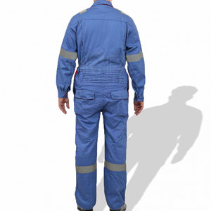 Conjunto de uniforme de trabajo de cuerpo completo para trabajadores de la construcción Diseño reflectante de seguridad con mezcla de tela duradera - Product Image 3