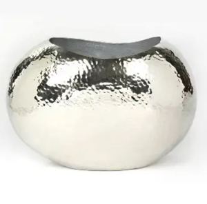 Vase à fleurs en aluminium décoratif de table de nouveau design avec finition de placage de nickel Vase à fleurs décoratif pour la maison personnalisé à vendre - Product Image 1