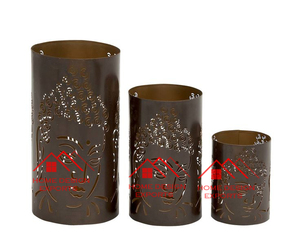 Décoration Derniers produits tendances Bougeoir décoratif en métal fini argent pour la décoration de table et le centre de table - Product Image 2