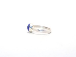 Anillo Vintage bohemio de Plata de Ley 925, joyería de dedo fino hecha a mano, piedra de perla de lapislázuli azul Natural, bonita para fiesta - Product Image 5