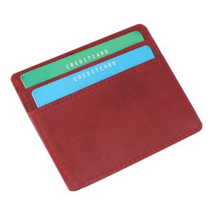 Durable Slim Vintage <b>Leather</b> RFID Protected Open Card Holder <b>Wallet</b> Lightweight Structure Secure Organization Stylish Finish <b>Men</b> - Product Image 3