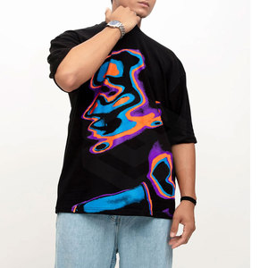 Camiseta ligera de gran tamaño Camiseta de secado rápido Nueva moda Uso al aire libre Camisa Diseña tu propia camiseta de gran tamaño - Product Image 1