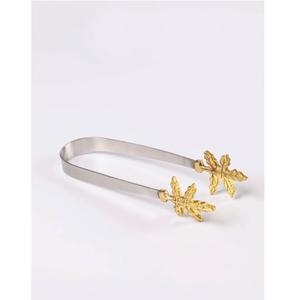 New Kitchen Set Tolls <b>Tongs</b> Stainless Steel Brass polished Golden <b>ice</b> <b>tongs</b> Customized logo <b>tongs</b> - Product Image 5