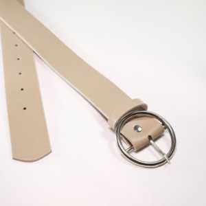 เข็มขัดลำลองสำหรับผู้หญิงพร้อมหัวเข็มขัดเหล็กทรงกลม - Product Image 3