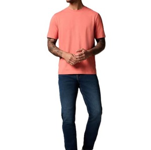 เสื้อยืดคอกลมสำหรับผู้ชายสีชมพูอ่อนใส่สบายไซส์ใหญ่พิเศษ - Product Image 3