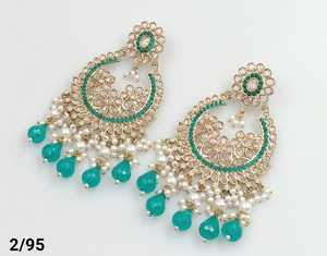 Traditional and <b>Fashionable</b> Latest Designer Indian Wholesale Jewelry of Jhumka Kundan <b>Earring</b> for Women Stylish <b>Earring</b> Jewlery - Product Image 3