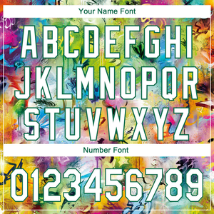 Camiseta Polo Sublimada con Graffiti Colorido Personalizado con Nombre y Número, Ropa Deportiva Personalizada para Equipos, Camisetas Vibrantes para Equipos - Product Image 4