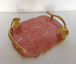 Vente en gros Plateaux de service en résine de mélamine Plateaux en marbre en plastique pour traiteur faisant la fabrication de fournisseur Grand plateau à sandwich pour restaurants - Product Image 6