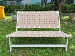 Modern Eco-Friendly Acacia Outdoor Furniture <b>Bench</b> with Comfortable Belt - Product Image 3