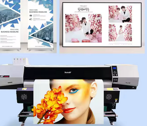 Imprimante éco-solvant entièrement automatique prête à être expédiée, 1,8 m TechJet 1842SR pour l'impression continue en rouleau à rouleau de papiers peints et de graphiques - Product Image 1