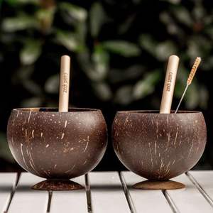 Bols en noix de coco durables et écologiques en gros avec des tailles personnalisées pour le service de nourriture biologique dans les maisons et les cafés Emballage en carton - Product Image 5