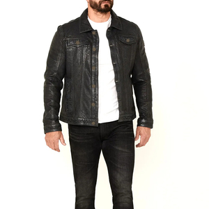 2024 Wholesale New <b>Winter</b> <b>Leather</b> <b>Jackets</b> Men Casual Thick <b>Winter</b> Heavy Weight <b>Leather</b> <b>Jackets</b> for Men - Product Image 2