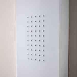 Panel de Ducha de Aluminio Blanco con Hidromasaje y Cabezal de Ducha para Conjuntos de Baño - Product Image 3