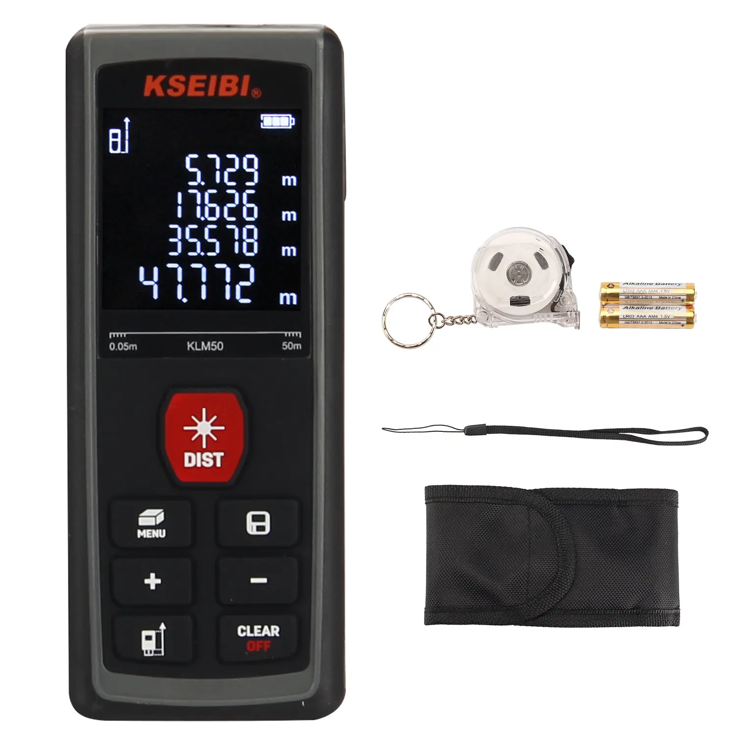 KSEIBI Professional Laser Measure 50M For Accurate and fast distance measurements up to 50 meters
