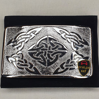 Boucle de ceinture Onstyle en laiton massif et acier inoxydable, design celtique traditionnel, pour hommes, durable, cadeau pour les amateurs de musique écossaise