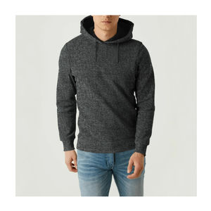 Haute qualité en gros poids lourd sweat à capuche vierge broderie personnalisée logo sweat à capuche noir hommes nouveauté 2025 - Product Image 1