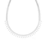 Collier goutte d'or jaune 14K de créateur avec diamants de laboratoire de 4,51 carats Bijoux de mariée de luxe pour femmes