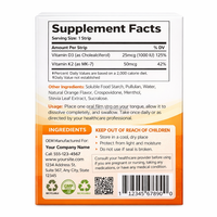 Comprimés à dissolution orale RSBM Vitamine D3 K2, soutien immunitaire, vitamines, patchs à dissolution orale