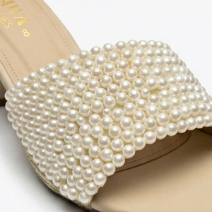 Aria Pearl - Sandalias de Tacón Alto con Tira Única 502 F, Tacón de Aguja de 5 cm, para Bodas o Nueva Temporada - Product Image 1