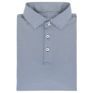 Polo de golf à rayures OEM pour hommes, personnalisé de haute qualité, en polyester, spandex, respirant, imprimé numérique, personnalisable - Product Image 5