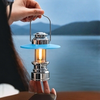 Nouvelle lampe d'ambiance portable Wason, étanche, mini, vintage, magnétique, blanc chaud et froid, pour camping, tente, à suspendre