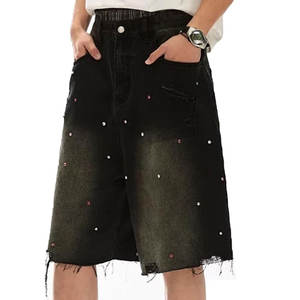 กางเกงขาสั้นพลอยเทียมสำหรับผู้ชายกางเกงขาสั้นฝึกซ้อมแบบลำลอง - Product Image 1