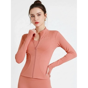 Chaquetas de Yoga de Secado Rápido para Mujer, Tallas Grandes, Ropa Deportiva, Equitación, Logotipo Frontal, OEM ODM, Invierno, Cierre de Cremallera, Transpirable - Product Image 3