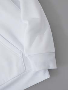 Sudadera con capucha estampada de algodón 100% para hombre de alta calidad de felpa francesa de invierno de gran tamaño con cuello sólido con patrón 3D personalizable - Product Image 5