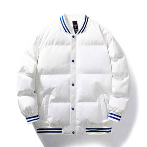 Chaqueta acolchada de estilo universitario para hombre, chaquetas acolchadas de tamaño, logotipo y diseño personalizados para la temporada de invierno, chaqueta universitaria - Product Image 1