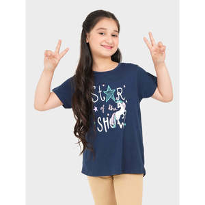 T-shirt graphique d'été TVEGA pour femme en jersey de coton respirant avec décoration florale, haut léger et ample en spandex ajusté - Product Image 3
